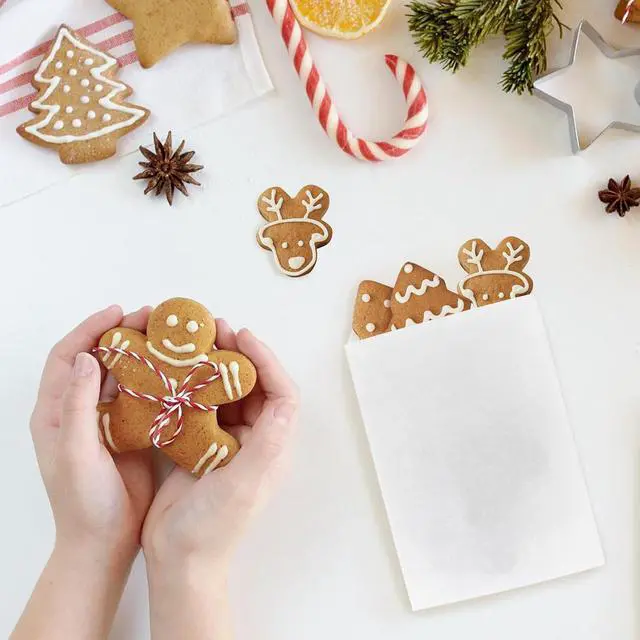 Alt view image 5 of 7 - Wax Paper Bags, Glassine Bags 5x7 Inches, 100 Pcs White Paper Cookie Sleeves for Treat