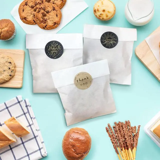 Alt view image 6 of 7 - Wax Paper Bags, Glassine Bags 5x7 Inches, 100 Pcs White Paper Cookie Sleeves for Treat