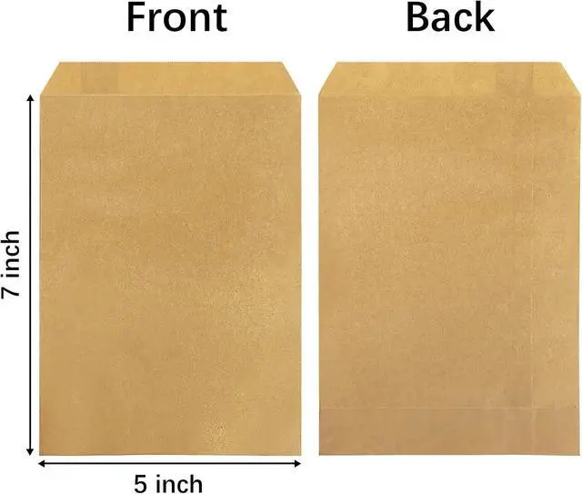 Alt view image 2 of 7 - LazyMe Brown Wax Paper Bags Glassine Bags 5x7 Inch 100 Pcs