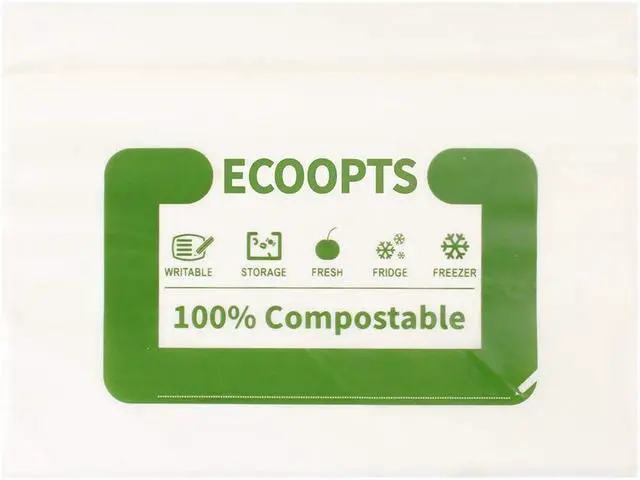 Alt view image 4 of 6 - 100% Compostable Snack Zip Bag | ECO-Friendly Small Storage Bags | Freezer Bag | Plant-Based BPA-free | Seal well for Cookie, Chips and Snack (1, Small)