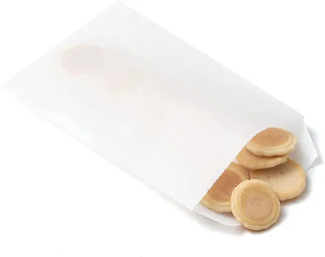 Alt view image 3 of 4 - Volanic 100PCS 4X6 Inch Semi-Transparent Glassine Waxed Paper Treat Bags for Party Favor Bakery Cookies Sandwich Soap Packing
