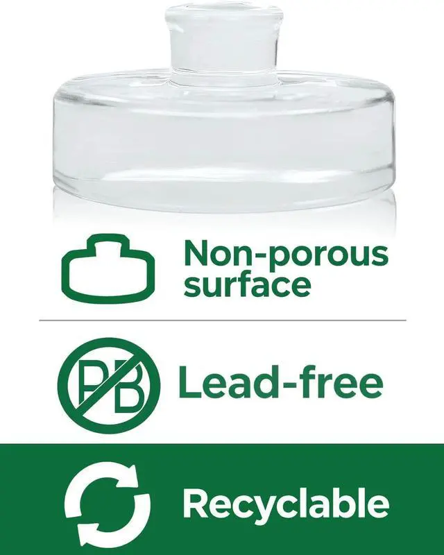 Alt view image 2 of 6 - Glass Fermentation Weights - 2 Pack, 7.1oz/202g Heavy Clear Glass with Easy Grip - Smooth & Non-Porous Pickle Weights for Wide Mouth Mason Jars