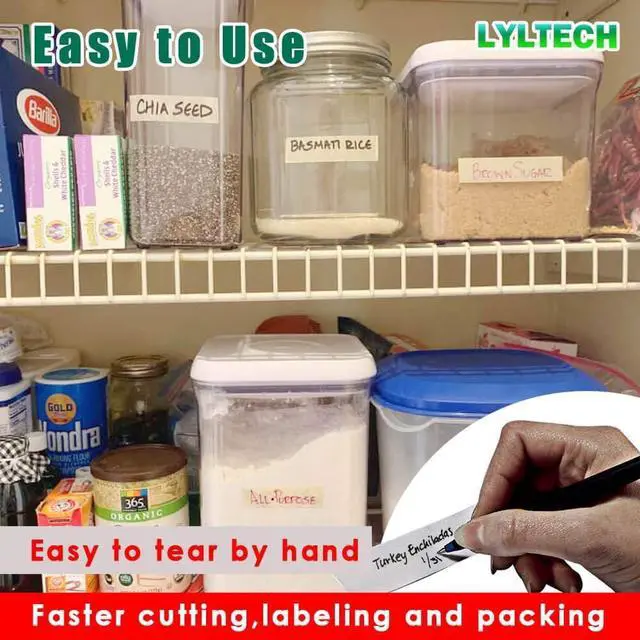 Alt view image 7 of 7 - LYLTECH 48 Yards Freezer Tape 3 Rolls x 3/4in x16yd -1.5in Core