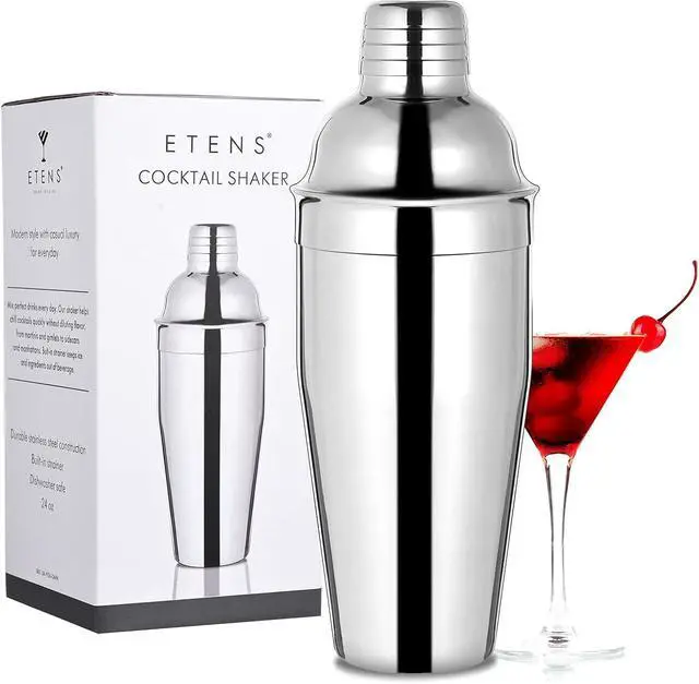 Alt view image 6 of 7 - Etens Bar Cocktail Shaker, 24 oz Martini Shaker Drink Mixer with Built-In Strainer for Bartending Stainless Steel Bartender Shakers for Mixed Drinks Margarita Alcohol Liquor Barware Tools