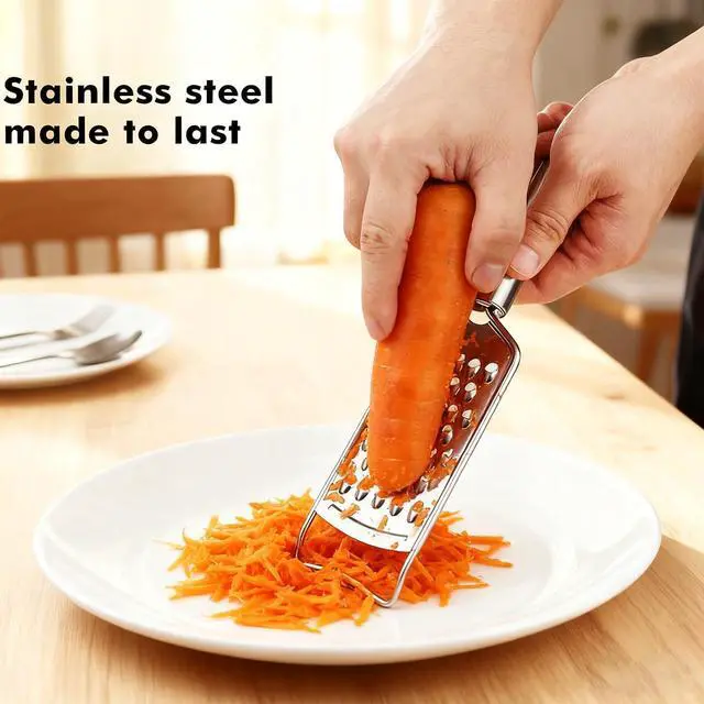 Alt view image 4 of 7 - Cheese Grater Lemon Zester Grater with Handle Kitchen Grater Set of 5 Stainless Steel for Cheese Spices Ginger Garlic Chocolate Vegetable Fruit
