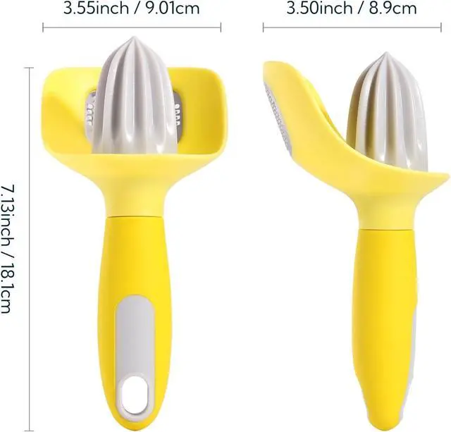 Alt view image 7 of 7 - KITCHENDAO Lemon Zester Bar Tool 4 in 1, Citrus Lime Zester Peeler, Channel Knife, Citrus Reamer, Grater, Seed Pip Catcher to Avoid Mess, Soft-Touch Grip, Compact for Easy Storage, Dishwasher Safe