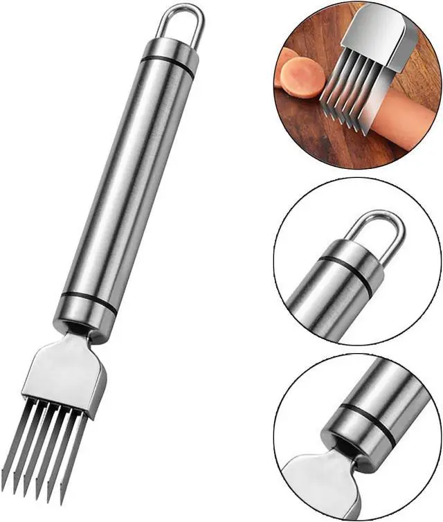 Alt view image 3 of 7 - 2 PCS Scallion Cutter Kitchen Scallion Cutters Shred Knife with Stainless Steel Scallions Cutter Vegetable Garlic Cutteres Food Speedy Chopper for Kitchen Cutting Vegetable Onion Garlic Cutteres Tool