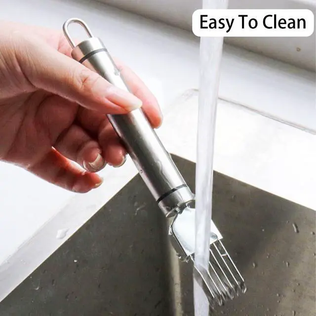 Alt view image 6 of 7 - 2 PCS Scallion Cutter Kitchen Scallion Cutters Shred Knife with Stainless Steel Scallions Cutter Vegetable Garlic Cutteres Food Speedy Chopper for Kitchen Cutting Vegetable Onion Garlic Cutteres Tool