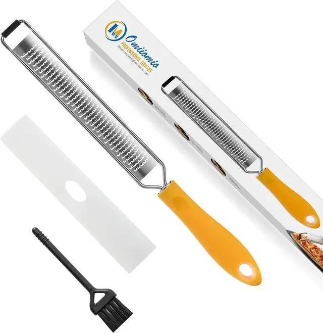 Main image of Lemon Zester & Heavy Duty Cheese Grater & Vegetable Grater Parmesan Cheese Lemon, Garlic, Nutmeg, Chocolate, Fruits, Vegetables, Ginger - Cheese Shredder & Stainless Steel Grater