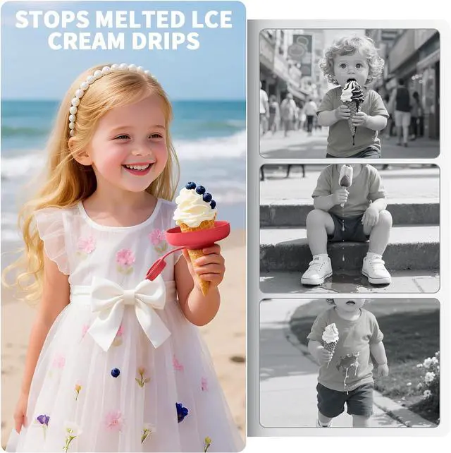 Alt view image 2 of 7 - Ice Pop Holders for Kids - Catches Drips Before They Drop - Frozen Pop and Ice Cream Holder for Summer Days and Birthday Party - 4 Count