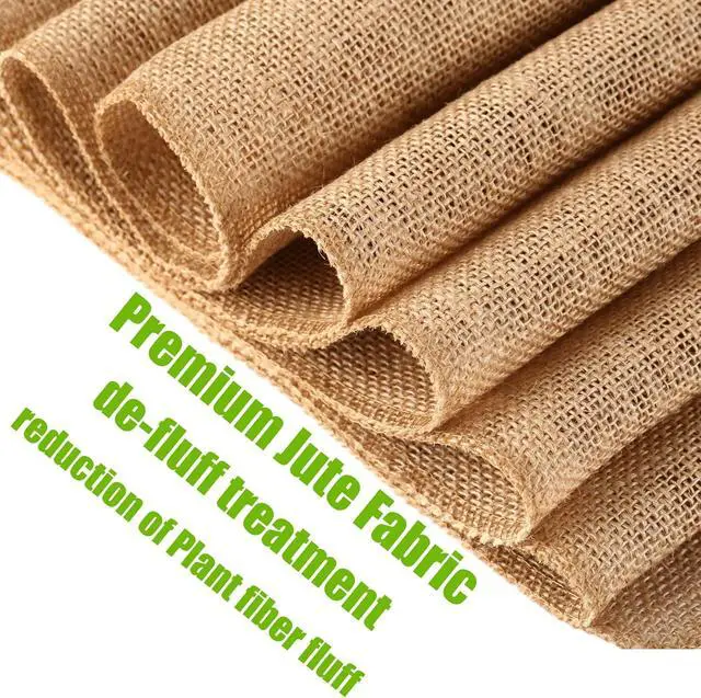 Alt view image 3 of 7 - Burlap Table Runners - Natural and Eco-Friendly Versatile Premium Jute Fabric Rolls -12x108Inches(1 Roll) Decor for Weddings,Partie,Events and Home-Rustic Style Tablecloth-DIY Crafts