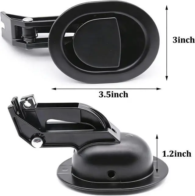 Alt view image 2 of 6 - Universal Heavy-Duty Metal Recliner Handle Replacement Pull Handle Replacement Parts- Compatible with Ashley, Lazy Boy and Most Recliner Brands, 3.5" L x 3" W x 1.2" H Handle Size