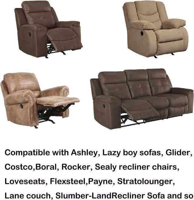 Alt view image 6 of 6 - Universal Heavy-Duty Metal Recliner Handle Replacement Pull Handle Replacement Parts- Compatible with Ashley, Lazy Boy and Most Recliner Brands, 3.5" L x 3" W x 1.2" H Handle Size