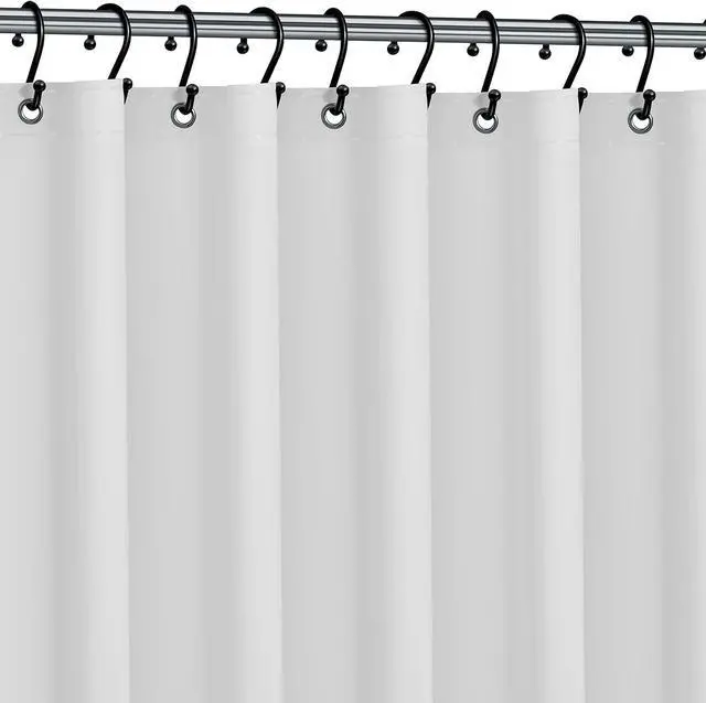 Main image of No Smell Shower Curtain Liner 72x72 White - PEVA Plastic Shower Curtain for Bathroom, PVC-Free Waterproof Shower Liner with Metal Grommets and Magnet-Weighted Bottom Hem - Washable Inner Liner