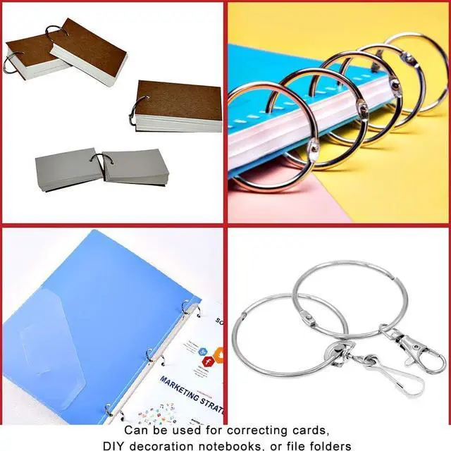 Alt view image 4 of 7 - Coideal Metal Shower Curtain Rings - 20 Pack 2 Inch Large Silver Round Loop for Hanging Drapes, Easy Open and Close (50 mm)