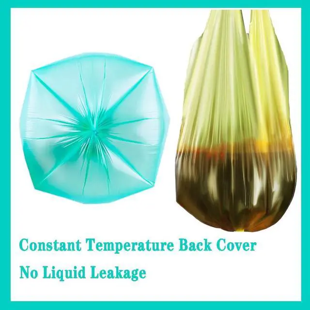 Alt view image 3 of 6 - 100 Count 4 Gallon Trash Bags, Small Colorful Garbage Bags with Handle for Home Office Bathroom Trash Can