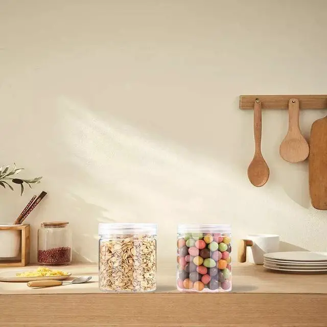 Alt view image 5 of 7 - 20 Pack 4oz/120ml Round Plastic Jars with Lids Empty Clear Slime Containers