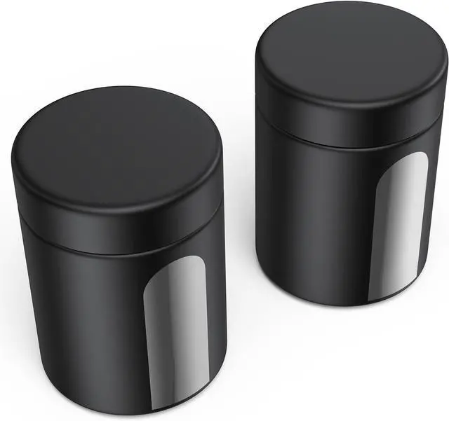 Main image of Urekt Glass Storage Jar (4 oz), 2 Pack Premium Food Grade Visual Container with Child Resistant Cap, Small Waterproof Bottle Multipurpose Container for Coffee Beans Nuts Teas Spices(120ml)