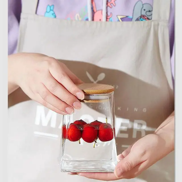 Alt view image 5 of 7 - Glass Jars with Lids, Candy Jar with Lid, Coffee jar for Counter, Jar with Airtight Lids, Clear Glass Jar for Candy, Tea, Coffee Bean, Sugar, Spices, Apothecary etc (12oz/350ml)