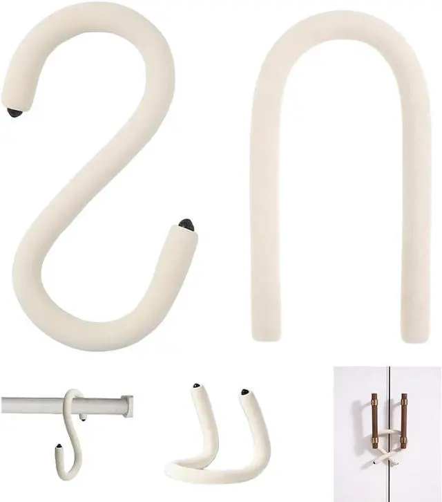 Main image of OULIGET Multifunctional Bendable Hanging Hooks,Flexible S Hook Hanger for Garage, Closet, Kitchen and Plants,Reusable Twist Wire Ties Soft Rod for Cupboard Lock and Phone Stand,2 Pieces