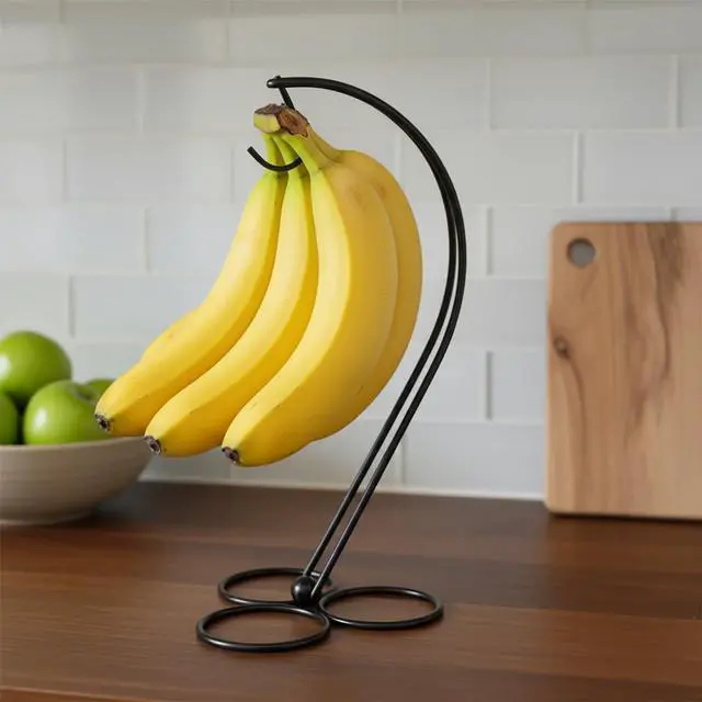 Alt view image 2 of 5 - BNYD Banana Holder Stand, Metal Banana Hanger Hook for Kitchen Countertop