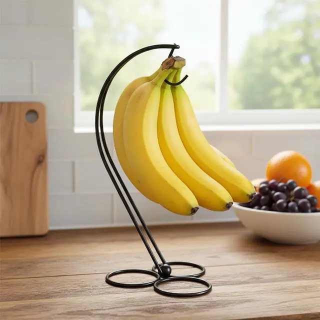 Alt view image 5 of 5 - BNYD Banana Holder Stand, Metal Banana Hanger Hook for Kitchen Countertop