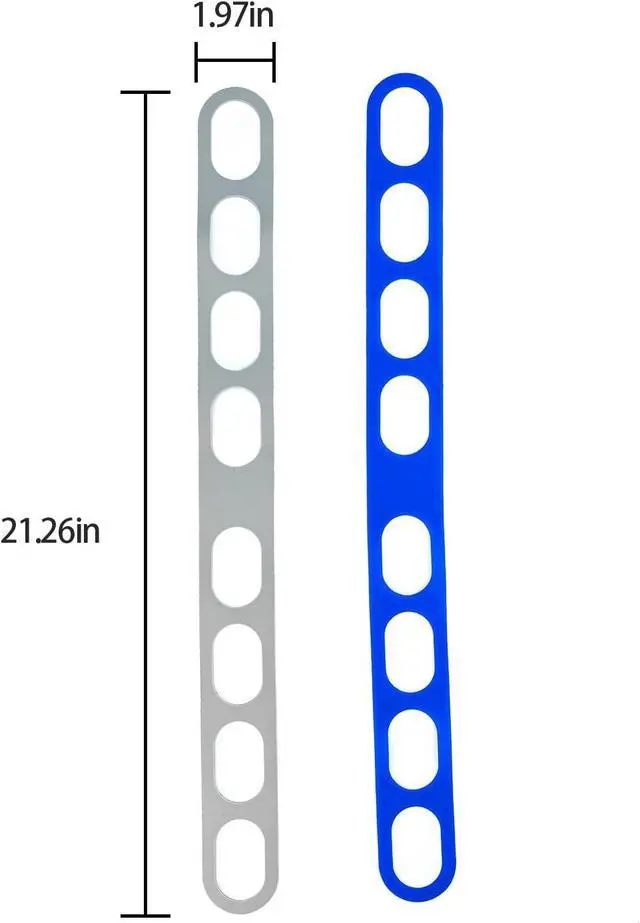 Alt view image 3 of 5 - Elastic Silicone Bands, crock pot lid holder, Blue Grey