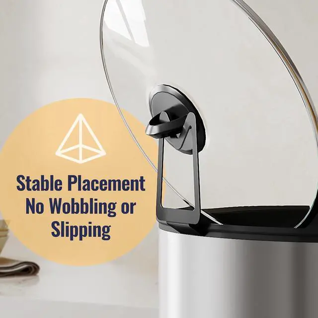 Alt view image 3 of 7 - NiHome Slow Cooker Lid Holder Fit for Crockpot for Hands-Free Cooking Black