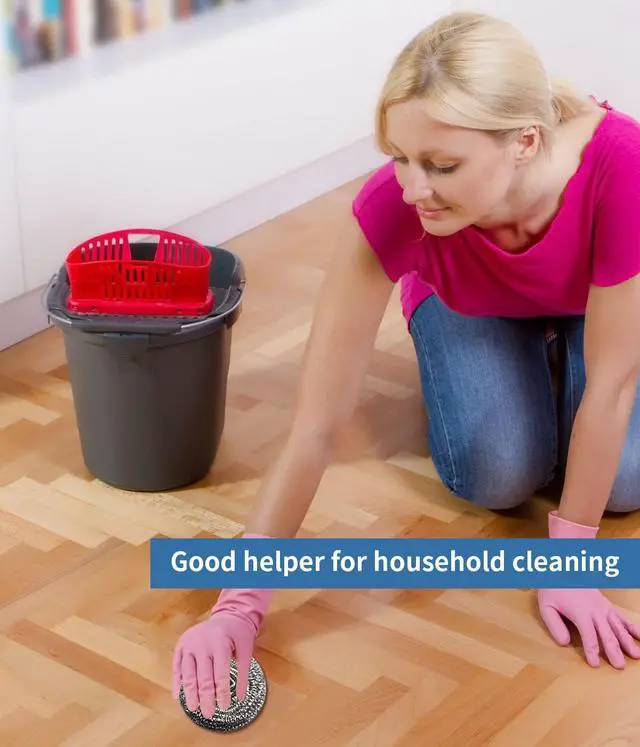 Alt view image 7 of 7 - 6Pcs Steel Wool Scrubbers - Flexible Scrubber Pads for Cleaning Dishes, Pots, Pans, Grills and Sinks