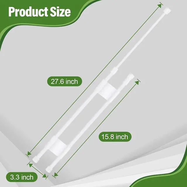 Alt view image 2 of 7 - 2 Sets RV Tension Rods with Adjustable Length 15.7 to 27.6 Inches