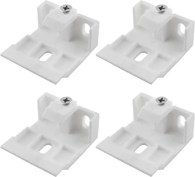Main image of 4PCS Pleated and Cellular Shades Headrail Support Bracket Clip Mount Bracket Holder for Wide Beam Folding Blinds