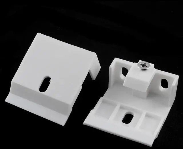 Alt view image 3 of 6 - 4PCS Pleated and Cellular Shades Headrail Support Bracket Clip Mount Bracket Holder for Wide Beam Folding Blinds