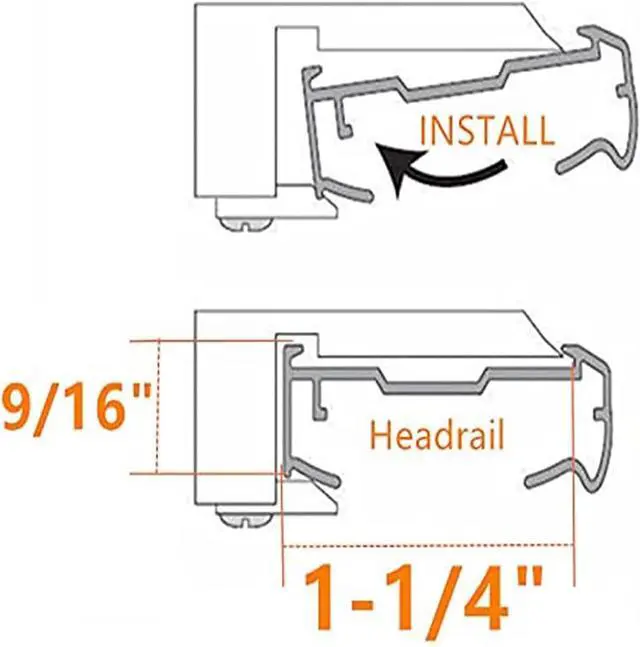 Alt view image 6 of 6 - 4PCS Pleated and Cellular Shades Headrail Support Bracket Clip Mount Bracket Holder for Wide Beam Folding Blinds