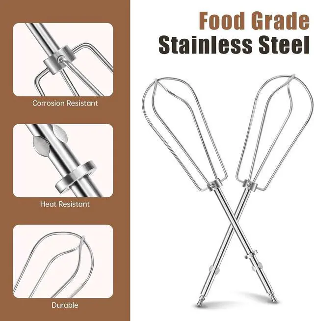 Alt view image 4 of 7 - CHM-BTR Replacement Beaters Compatible with Cuisinart Hand Mixer
