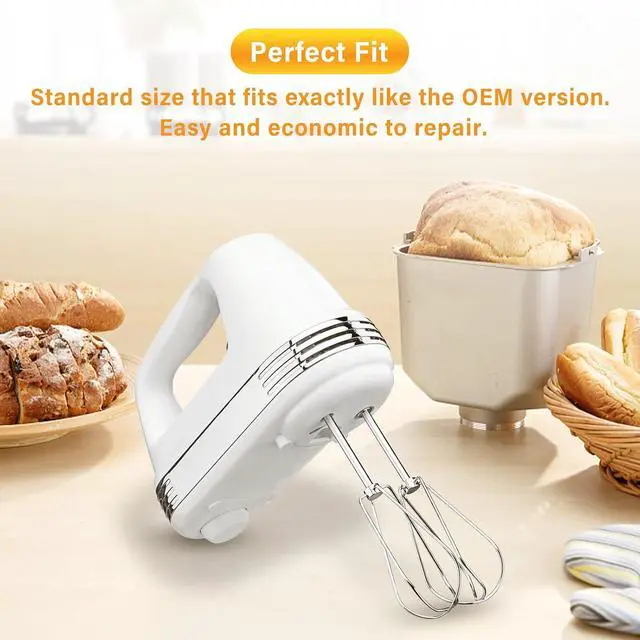 Alt view image 3 of 7 - ANTOBLE Hand Mixer Beaters Compatible with Cuisinart HM-90s HM-70 HM-50 CHM-3, 9 7 5 3 Mixer Attachments Replacement Parts CHM Series Stainless Steel Whisk Hand Turbo Mixer Beater for Cuisinart, #