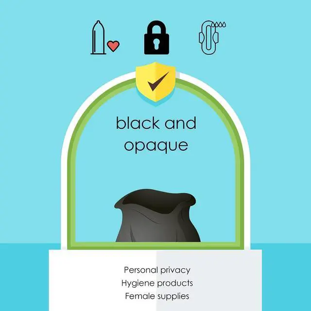 Alt view image 4 of 7 - Teivio Mini Black Trash Bags 0.5 Gallon 300 Count 11"x12" Bathroom