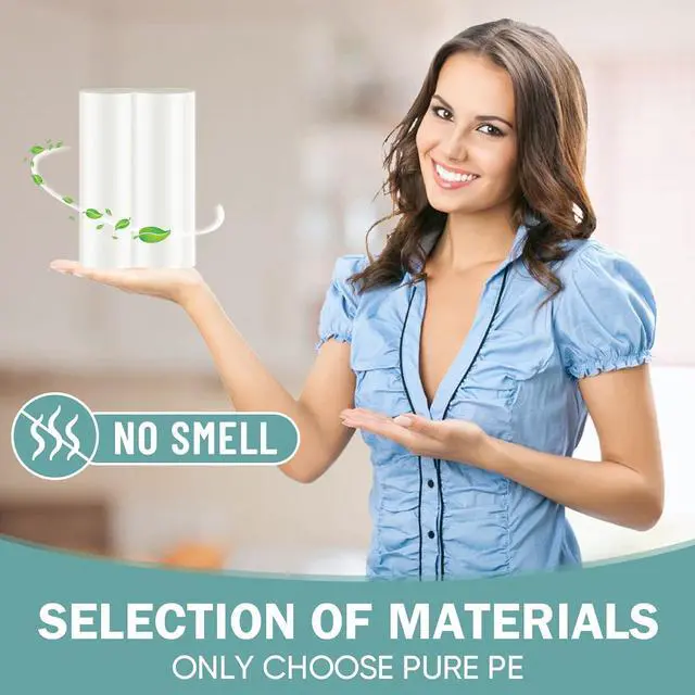 Alt view image 5 of 7 - Small Trash Bags 4 Gallon - 100 Count Leakage-Proof 4 Gallon Trash Bag, Unscented Small Garbage Bags for Office Bedroom Bathroom Mini Trash Bags, White 4 Gal Trash Can Liners