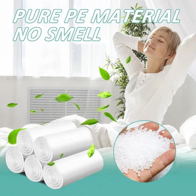 Alt view image 6 of 6 - 4 Gallon Trash Bags, White, 112 Count