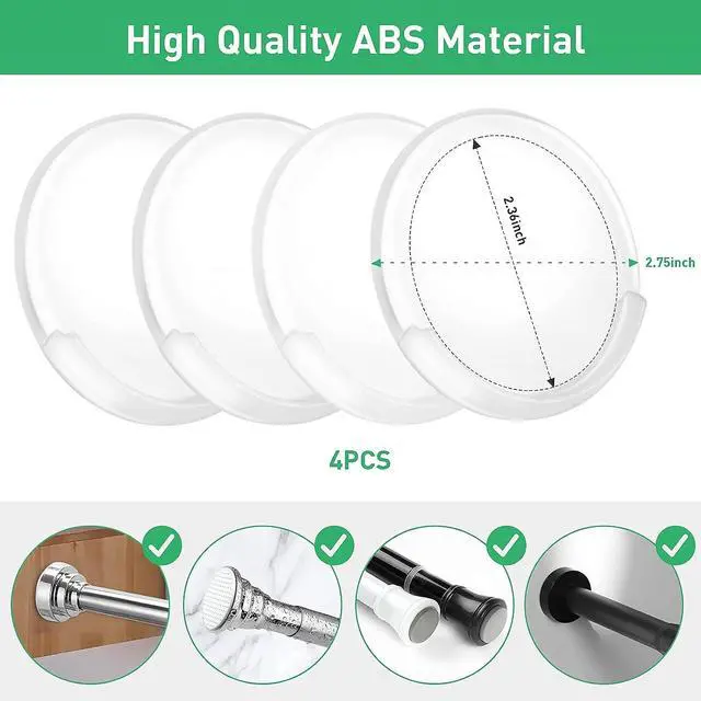 Alt view image 2 of 7 - Adhesive Shower Curtain Rod Holder,Shower Rod Not Included