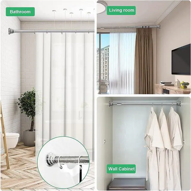 Alt view image 6 of 7 - Adhesive Shower Curtain Rod Holder,Shower Rod Not Included