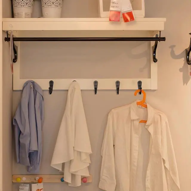 Alt view image 3 of 7 - 15-Pack Black Wall Mount Hooks for Hanging Coats & Towels