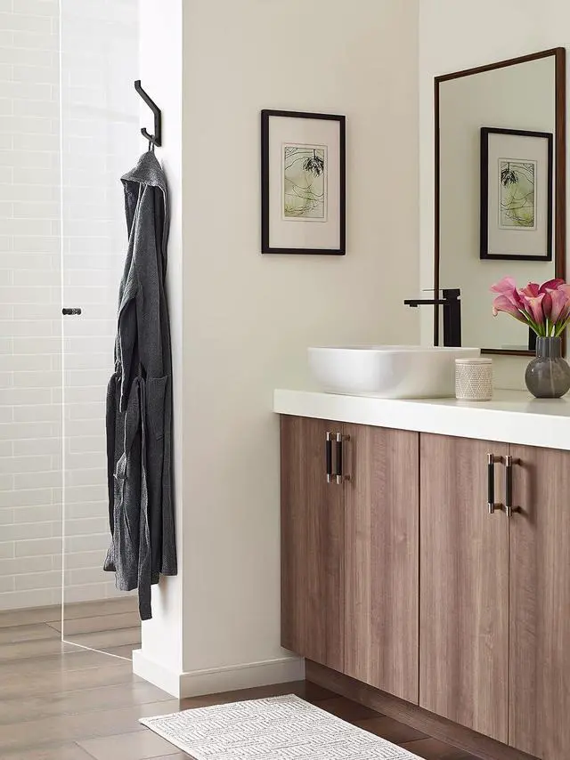 Alt view image 2 of 7 - Amerock Emerge Double Prong Matte Black Wall-Mounted Hook