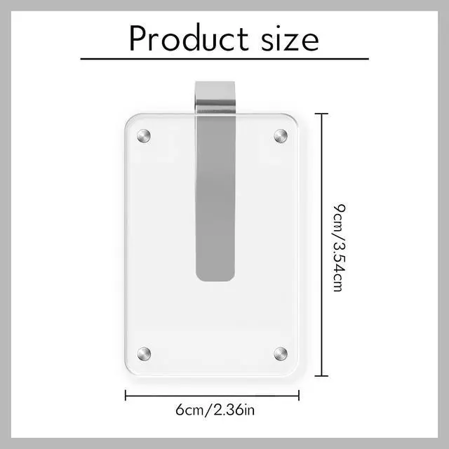 Alt view image 5 of 7 - 2PCS Car Picture Holder, Acrylic Magnetic Holder Car Accessories with Family Photo, Car Visor Clip, Car Picture Frame, New Car Decoration for Women/Men, Gift for him her (no Text, White)