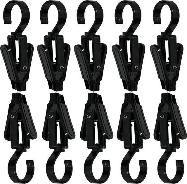 Main image of Pmsanzay 10 Pack Large Lights Clips Hooks,RV Trailer Party Light Holder, Camper Awning Lights Hanger for Tent Photo Display Indoor Outdoor Decoration Holiday Party Decor