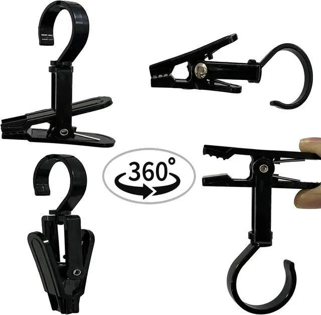 Alt view image 3 of 6 - Pmsanzay 10 Pack Large Lights Clips Hooks,RV Trailer Party Light Holder, Camper Awning Lights Hanger for Tent Photo Display Indoor Outdoor Decoration Holiday Party Decor