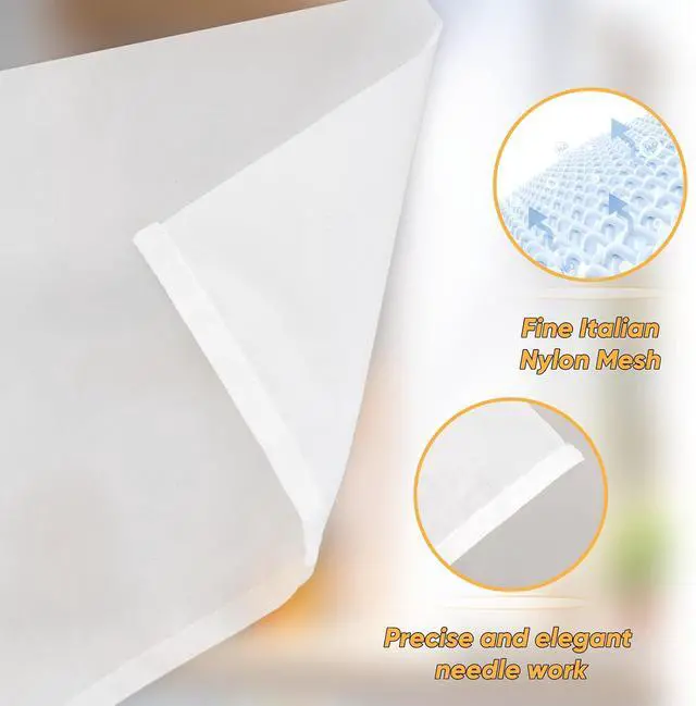 Alt view image 6 of 7 - 6Pack Nut Bag Strainer 12 x 8 Inch Cheesecloth Bags for Straining Nylon Cheese Cloth Bags Reusable Nut Milk Bag 200 Mesh Fine Mesh Bag for Straining Fruit Juice Cheese Coffee Tofu Yogurt Tea