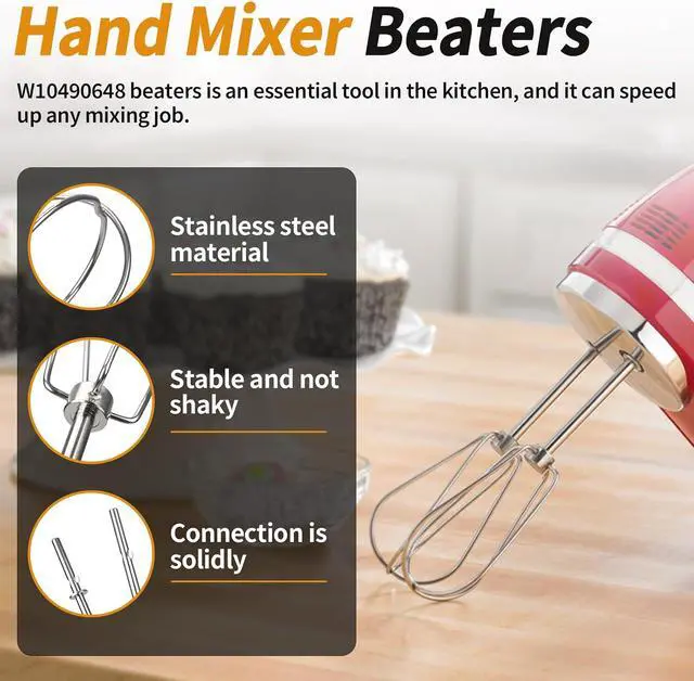 Alt view image 2 of 7 - W10490648 Beaters Attachments fits for KitchenAid Hand Mixer