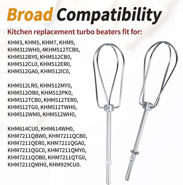 Alt view image 3 of 7 - W10490648 Beaters Attachments fits for KitchenAid Hand Mixer
