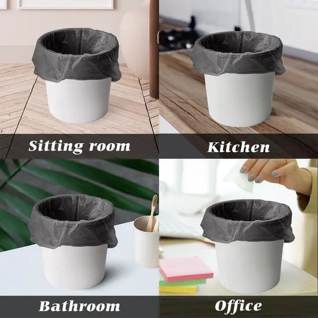 Alt view image 5 of 7 - Teivio Mini Black Trash Bags 0.5 Gallon 300 Count 11"x12" Bathroom
