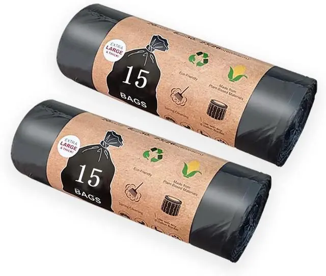 Main image of Portable Toilet Bags, 30 Count 8 Gallon Thickened Compostable Trash Bags, 5 Gallon Bucket Liner, 30 Liter Camping Toilet Bags for Car Travel Outdoors, Long Trips, Boating.Emergency Toilet Bag for Car